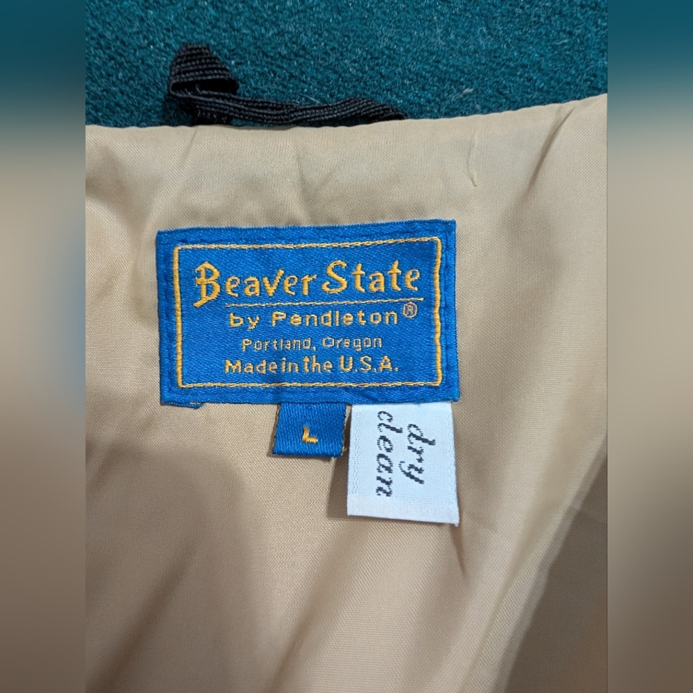 Pendleton Beaver State Vintage Wool Blend Duck Jacket Size Large - Picture 4 of 16
